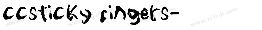ccsticky fingers字体转换